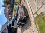 Aanhangwagen dubbel as 750 kg 1m30 x 2m60, Ophalen, Gebruikt