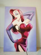 Who framed Roger Rabbit -Jessica Rabbit Fan Art painting, Comme neuf, Autres personnages, Enlèvement, Image ou Affiche