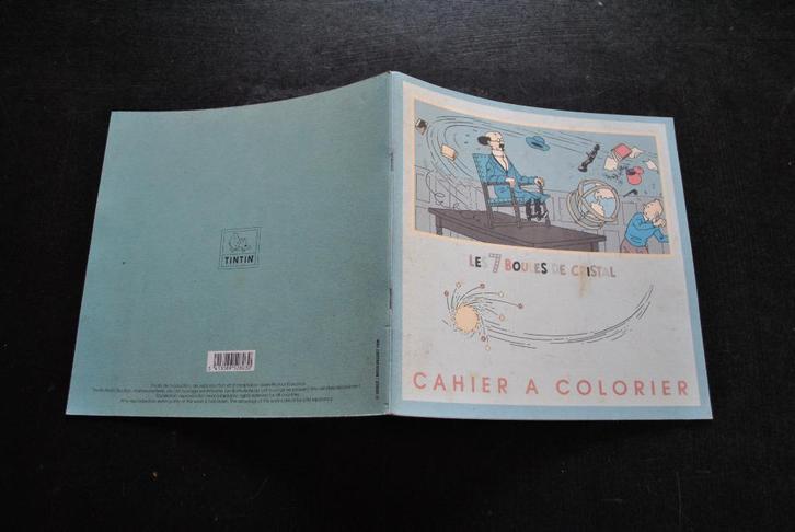 Cahier à colorier Les 7 boules de cristal 1998 Tintin Hergé, Boeken, Stripverhalen, Gelezen, Ophalen of Verzenden