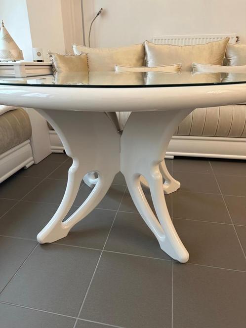Table ronde : salon, Huis en Inrichting, Tafels | Sidetables, Zo goed als nieuw, Ophalen