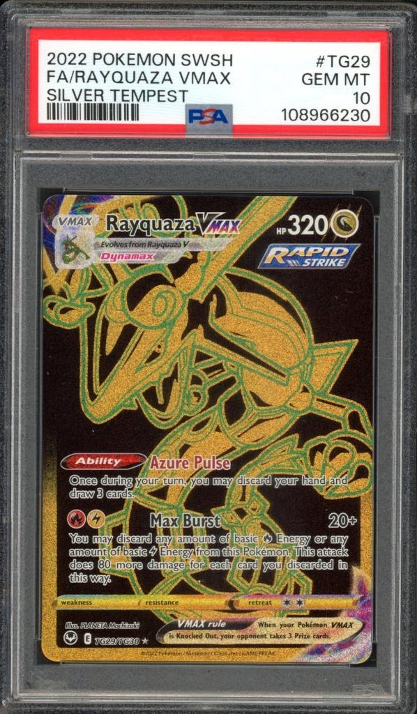 Rayquaza VMAX PSA 10 - TG29/TG30 - Silver Tempest 2022, Hobby en Vrije tijd, Verzamelkaartspellen | Pokémon, Zo goed als nieuw