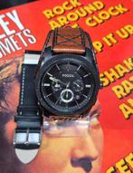 Bracelet pour montre Fossil, chronographe, noir, Envoi, Noir