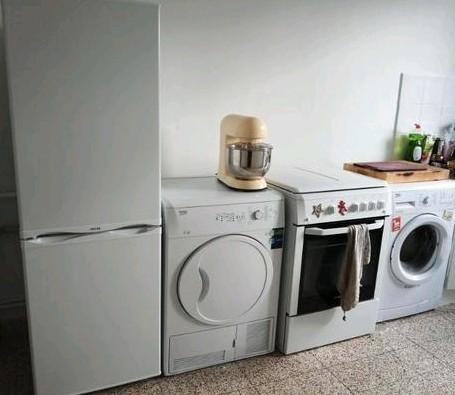 Ensemble Frigo/Gaziniere/Machine à lever/Sèche-linge, Electroménager, Électroménager & Équipement Autre, Utilisé, Enlèvement