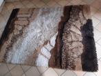 wollen tapijt bruintinten 182 op 132 cm, Crème, 100 à 150 cm, Rectangulaire, Enlèvement