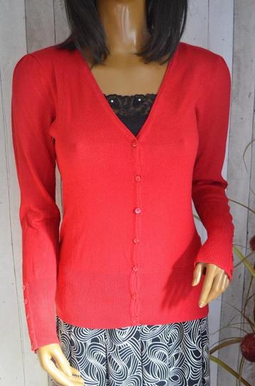 C&A Yessica vest 5 knoopjes op mouw rood small 