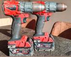 2 boormachines milwaukee M18 met batterij, Enlèvement