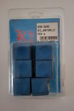 6 stuks pioneer biljartkrijt, blauw krijt, keukrijt, Ophalen of Verzenden, Nieuw
