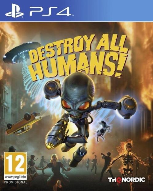 PS4 Destroy All Humans (Sealed), Games en Spelcomputers, Games | Sony PlayStation 4, Nieuw, Avontuur en Actie, 1 speler, Eén computer