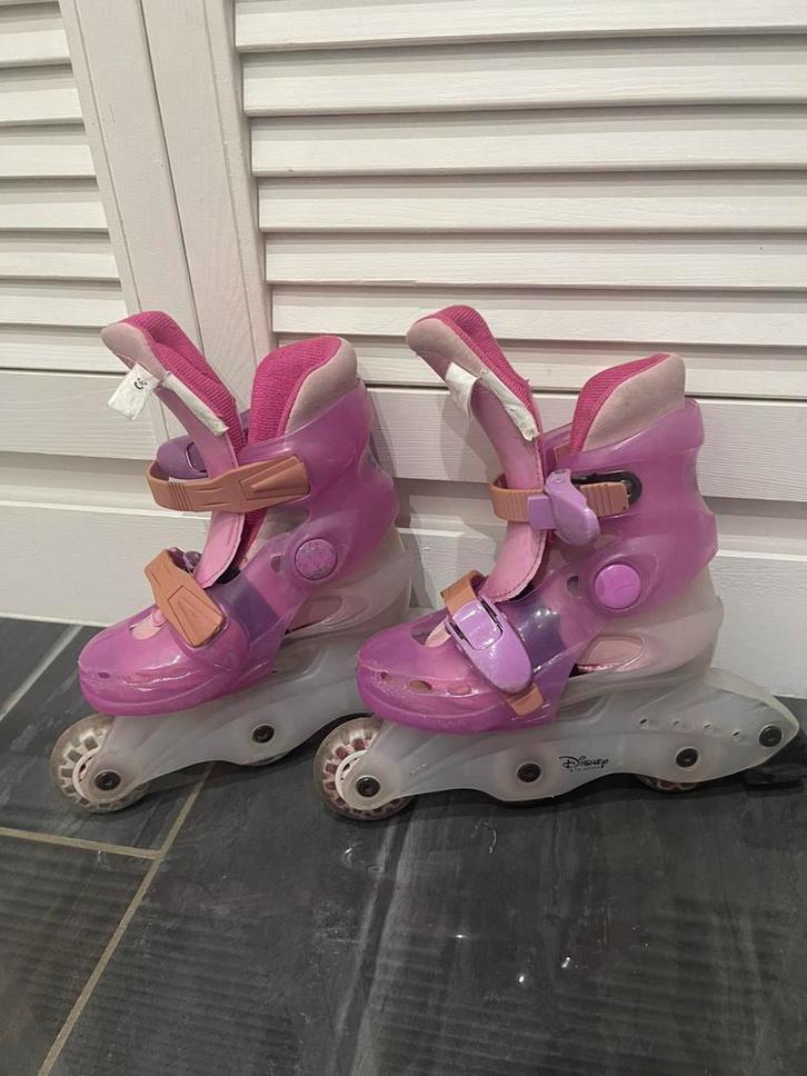 Disney Princess rolschaatsen (27-30), Kinderen en Baby's, Speelgoed | Buiten | Rolschaatsen, Gebruikt, Kinderen, Verstelbaar, Ophalen