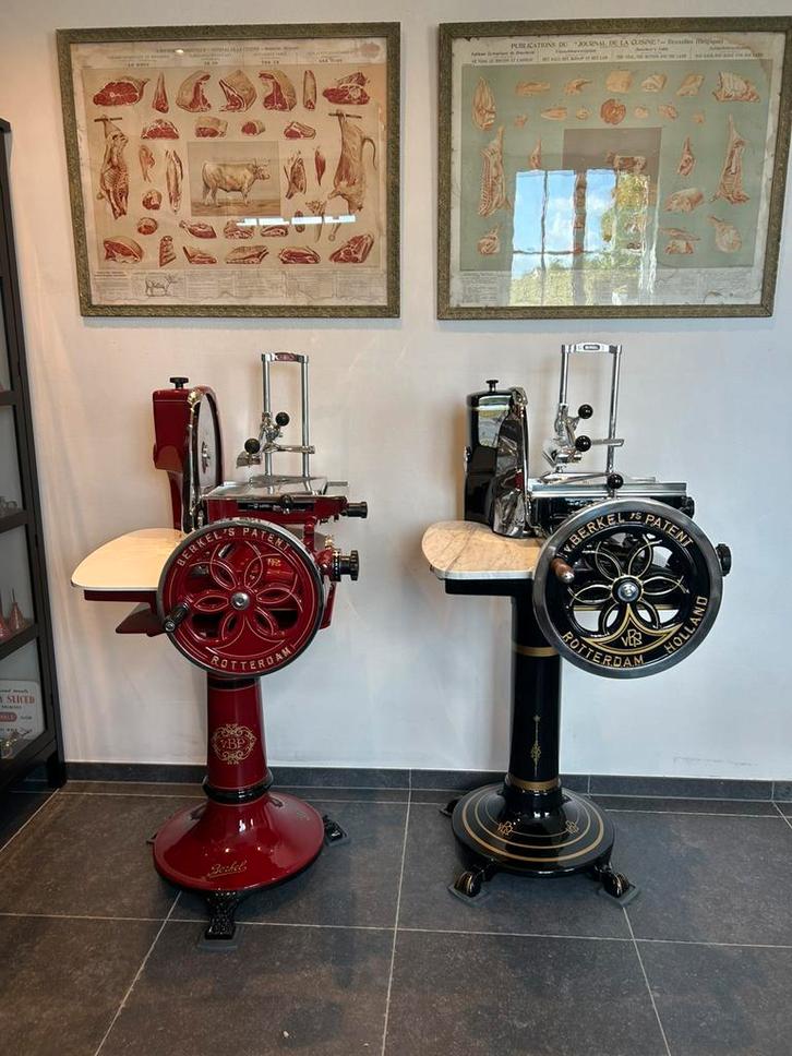 Oude snijmachine berkel prachtig gerestaureerd slagerij, Antiek en Kunst, Antiek | Keukengerei, Ophalen
