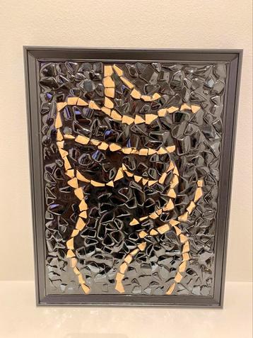 Glass art  lady silhouette beschikbaar voor biedingen