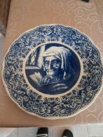 Blauw delfts bord, Antiek en Kunst, Ophalen