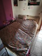Bed gratis twijfelaar, Huis en Inrichting, Slaapkamer | Bedden, Ophalen, Zo goed als nieuw, Twijfelaar, Hout