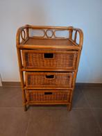 Rieten kastje 3 lades, Ophalen of Verzenden