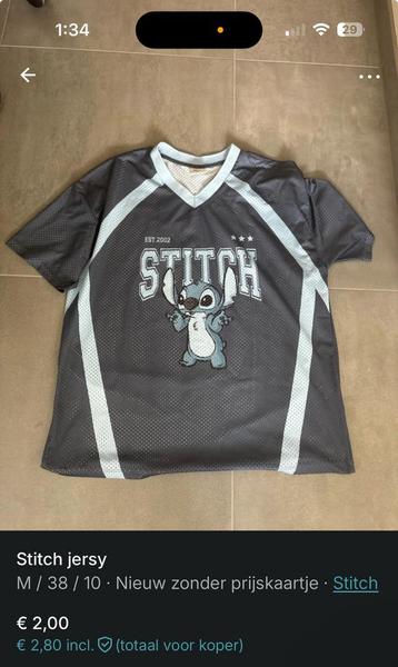 Stitch t-shirt beschikbaar voor biedingen