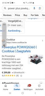 te koop wegens stopzetting hobby tafelzaag power plus, Doe-het-zelf en Bouw, Ophalen