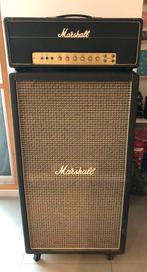 Marshall JMP 50 versterker (1971) en cabinet 8x10” (1974), Muziek en Instrumenten, Versterkers | Bas en Gitaar, Ophalen, Gebruikt