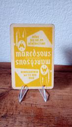 Brasserie bière ancienne carte à jouer Abbaye de Maredsous, Collections, Marques de bière, Panneau, Plaque ou Plaquette publicitaire