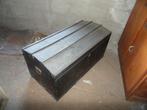ANTIEKE HOUTEN REISKIST/OPBERGKIST jaartal rond  1900, Antiek en Kunst, Ophalen
