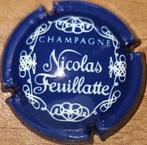 Champagnecapsule Nicolas FEUILLATTE blauw & wit nr 11a, Verzamelen, Wijnen, Nieuw, Frankrijk, Ophalen of Verzenden, Champagne