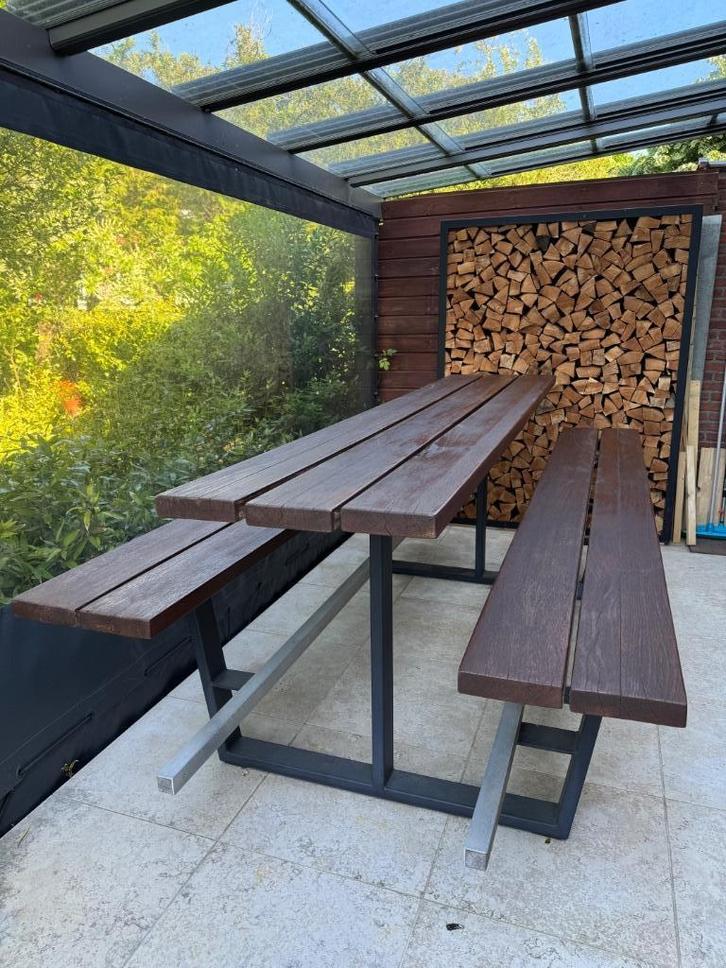 picknicktafel, Tuin en Terras, Picknicktafels, Zo goed als nieuw, Rechthoekig, Aluminium, Ophalen