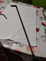 Houten wandelstok met metalen patroon, Antiek en Kunst, Ophalen