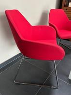 Set van 2 designstoelen Profim + witte tafel, Huis en Inrichting, Stoelen, Ophalen, Twee, Zo goed als nieuw, Stof