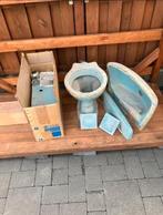 vintage wc spoelbak wastafel  aflegbord 1975, Ophalen, Huis en Inrichting