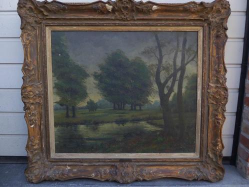OLIE DOEK GROOT SCHILDERIJ MICHEL DE PYPERE 1952 KUURNE, Antiek en Kunst, Kunst | Schilderijen | Klassiek, Ophalen