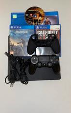 PS4 + controllers + games, Ophalen of Verzenden, Zo goed als nieuw, Met 1 controller, Slim