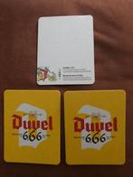 Bierviltjes Duvel 666, 3 stuks, Verzamelen, Biermerken, Ophalen of Verzenden, Duvel