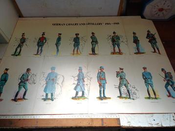 militaria ww1 affiche couleur allemande 