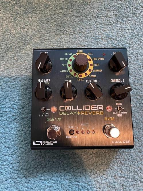 Source Audio Collider Delay + Reverb, Muziek en Instrumenten, Effecten, Zo goed als nieuw, Delay of Echo, Reverb, Ophalen of Verzenden