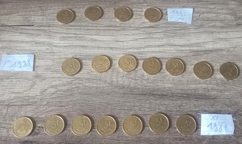 Pièces 5 francs Belgique années différentes, Timbres & Monnaies, Monnaies | Belgique, Enlèvement ou Envoi