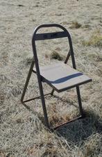 Originele US army vintage ijzeren klapstoel, Huis en Inrichting, Stoelen, Ophalen, Gebruikt, Overige kleuren, Vier