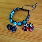 Armband & 2 paar oorbellen, Ophalen, Gebruikt, Blauw