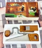 Vintage Bar-set Barset kurkentrekker zaag cheese wine rasp, Antiek en Kunst, Ophalen of Verzenden
