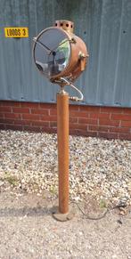 Vintage schijnwerper lamp, scheepslamp van Francis Bolt., Huis en Inrichting, Lampen | Vloerlampen, Ophalen, Gebruikt, Industrieel-nautisch-vintage- stoer wonen-stoer werken