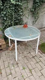 Tuin tafel rond, Tuin en Terras, Ophalen, Gebruikt, Rond, Metaal