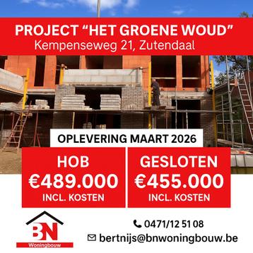 Nieuwbouw project - 2 HOB en 1 gesloten beschikbaar voor biedingen