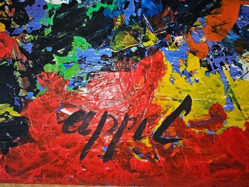 Groot olie werk van Karel Appel, Antiek en Kunst, Kunst | Schilderijen | Klassiek, Ophalen