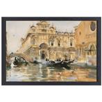 Rio dei Mendicanti, Venetië - John Singer Sargent canvas + b, Huis en Inrichting, Woonaccessoires | Wanddecoraties, Nieuw, Verzenden