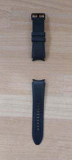 Bracelet en cuir écologique hybride Samsung 20 mm - S/M - no, Comme neuf, Noir, Samsung, Enlèvement ou Envoi
