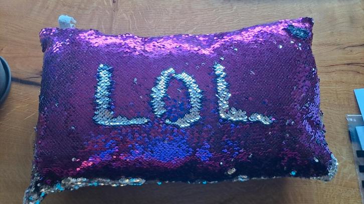 Kussen zeemeermin, Huis en Inrichting, Woonaccessoires | Kussens, Zo goed als nieuw, Ophalen of Verzenden