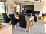Mooie woonkamer in Scandinavische stijl (wit/zwart/eik), Ophalen, Gebruikt, Scandinavisch, 8 stoelen of meer