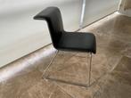 Bulo stoelen met chroom onderstel, bekleding zwart leder, Huis en Inrichting, Stoelen, Ophalen, Zwart, Zo goed als nieuw, Metaal