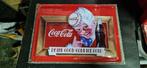 Coca-Cola metalen plaat, Ophalen of Verzenden