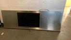Inox blad l 203cm x diepte 64 cm met kookplaat, Huis en Inrichting, Keuken | Keukenelementen, Ophalen, Gebruikt, Overige kleuren