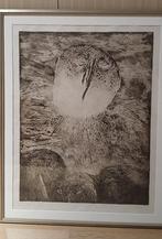 Frans Minnaert ets kunst Noyer 1929 Idegem - 1991 Aalst, Antiek en Kunst, Kunst | Litho's en Zeefdrukken, Ophalen of Verzenden