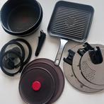 Set met steelpan koekenpan deksel Tefal Ingenio inductie, Huis en Inrichting, Glas, Wok